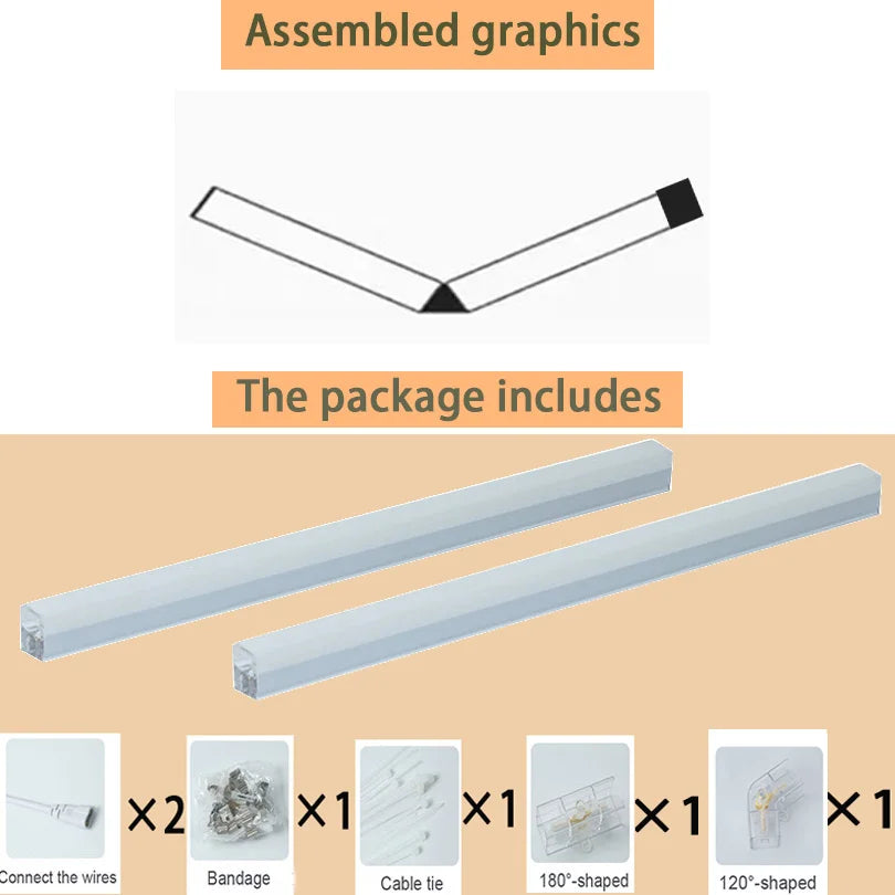 Hexagon LED lighting for DIY Garage Barbecue Shop Barbershop Gym Bar Car Showroom 4S Workshop Ceiling Light Honeycomb Tube.