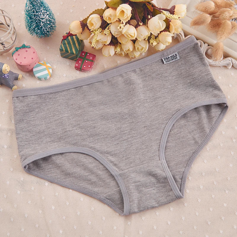 7Pcs/Lot Plus Size Underwear Women's Panties Cotton Girl Brief Sexy Lingeries Shorts Underpant Solid Panty Female Intimate M-4XL.