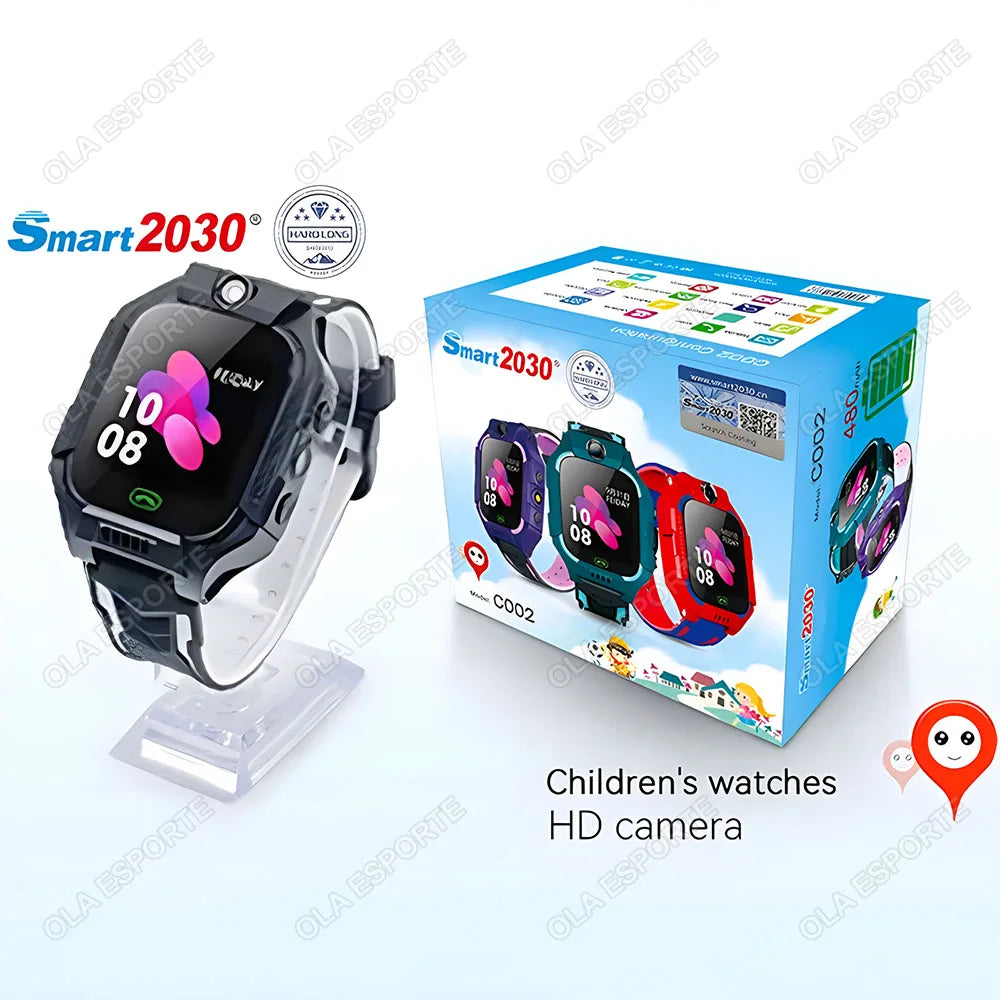 New Kids Smartwatch GPS Location Tracker SOS 2G Sim Call Child Smart Watch Camera IP67 Waterproof Watch Gift For IOS Android New.