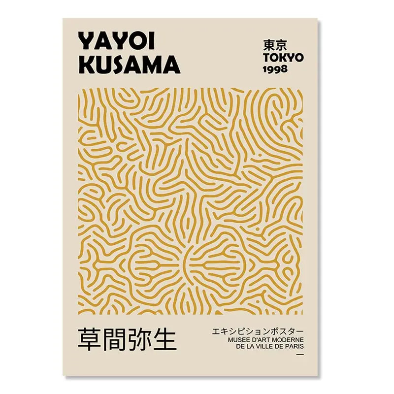 Matisse Poster Yayoi Kusama Posters and Prints Canvas Patings  Flower Market Wall Art Pictures for Living Room Boho Decor.