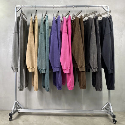 Vier Jahreszeiten Neue Mode Für Männer Casual Trendy Amerikanischen Gewaschen Gewachst Lose Einfarbig Hosen Gerade Jogger Hosen Männliche Hosen