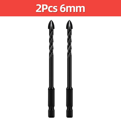 TOOLEYE Kreuz Hex Bohrer Set Für Beton Porzellan Fliesen Glas Metall Multifunktions Bohrer Bits Kit Power Werkzeuge Bohren Bohrer