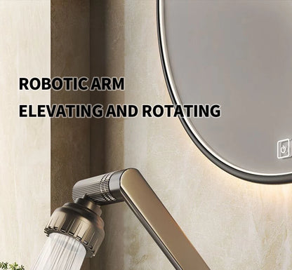 ABS Modern 360 Degree Swivel Kitchen Robotic Arm Faucet Soft Bubble/shower Dual Mode Flexible Adjustment