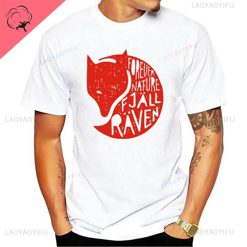 Forever The Natural Crow High Quality Cotton Regular Tops Tee Shirt Short Man and Woman All-match Unique Fashion Summer O-neck.