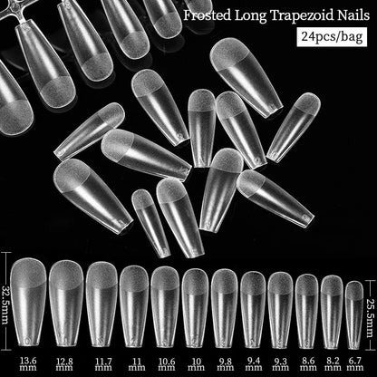 Extension False Nails Art Tips Acrylic Fake Finger Gel Polish Mold Sculpted Full Cover Press on Nails Manicures Accessories Tool