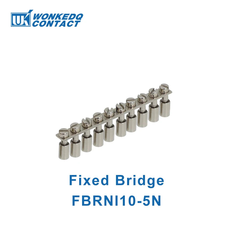 10 Stück MBKKB-2.5 Schraube Doppelstufe DIN-Schienenklemmenblock, 2,5 mm2 Drahtverbinder, universeller Durchgangsstecker 2 Schicht MBKKB2.5