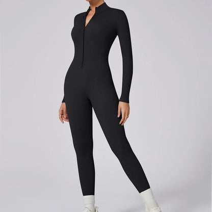 Women's Sporty Dry Fast Jumpsuit Yoga Suit Tight Dance Fitness One-Piece Clothing Set Comfortable Breathable Gymwear.