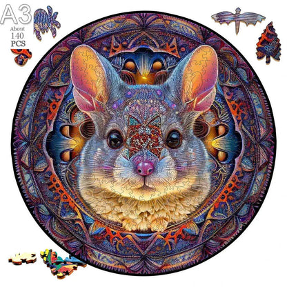 Giraffe Wooden Animal Puzzle Medium Difficulty Wood Jigsaws for Kids Adults Dragonfly Jigsaw Interesting Intelligent Toys