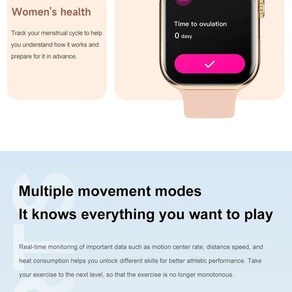 2025 New Original For Apple Watch Series 10 Women SmartWatch GPS Track Bluetooth Call NFC IP68 Waterproof Compass Men SmartWatch.