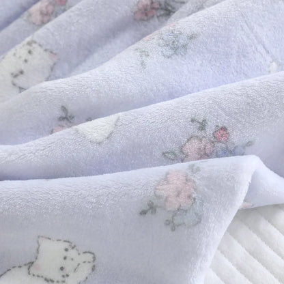 2025 New Winter Women's Pajama Set with Thickened Fleece and Flannel Warm Head Cartoon Comfortable Home Clothing Set Pijama