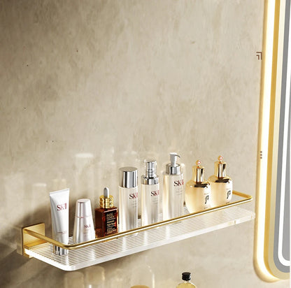 Punch-freies Luxus Badezimmer Regal Regale Wand Shampoo Kosmetische Lagerung Rack Für Küche Halter Platz Acryl Organizer