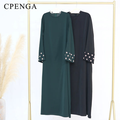 2024 Daisy Embroidery Muslim Modest Dress for Women Eid Saudi Arabia Dubai Abaya Luxury Islam Turkey Holiday Party Jalabiya Robe.