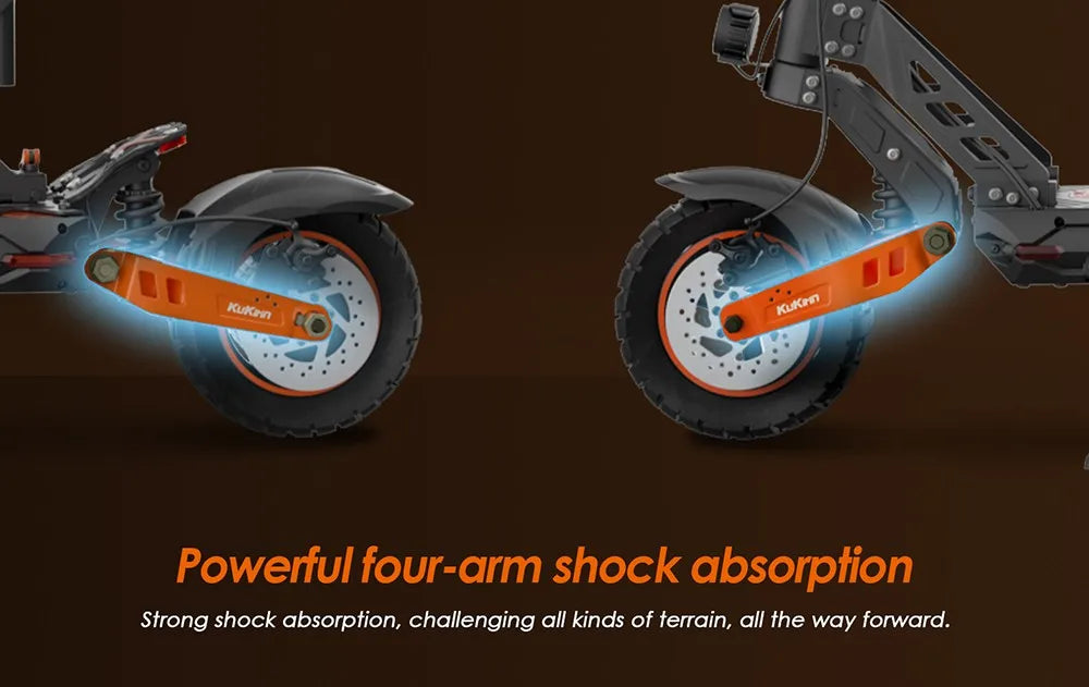 KuKirin G2 Max Electric Scooter 10 "Off-road Tire 1000W 55 Km/h Max Speed 48V 20.8Ah 70km Range Detachable Seat Adjustable Heigh.