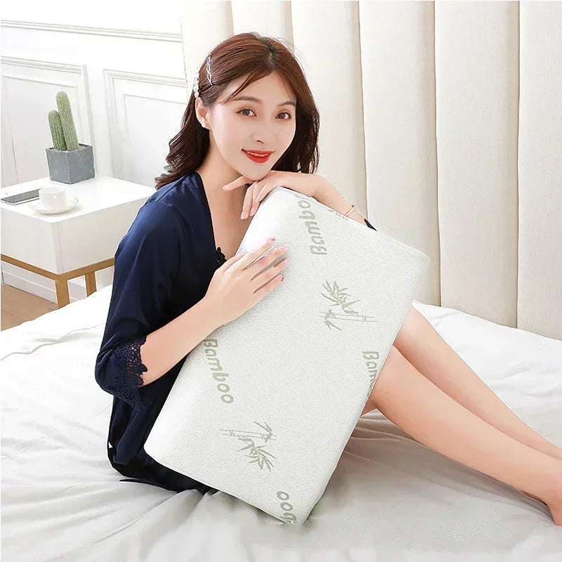 Orthopedic Reverse Traction Pillow Protects Cervical Vertebra and Helps Sleep Single Neck Pillow Can Be Machine Washable 48X74cm