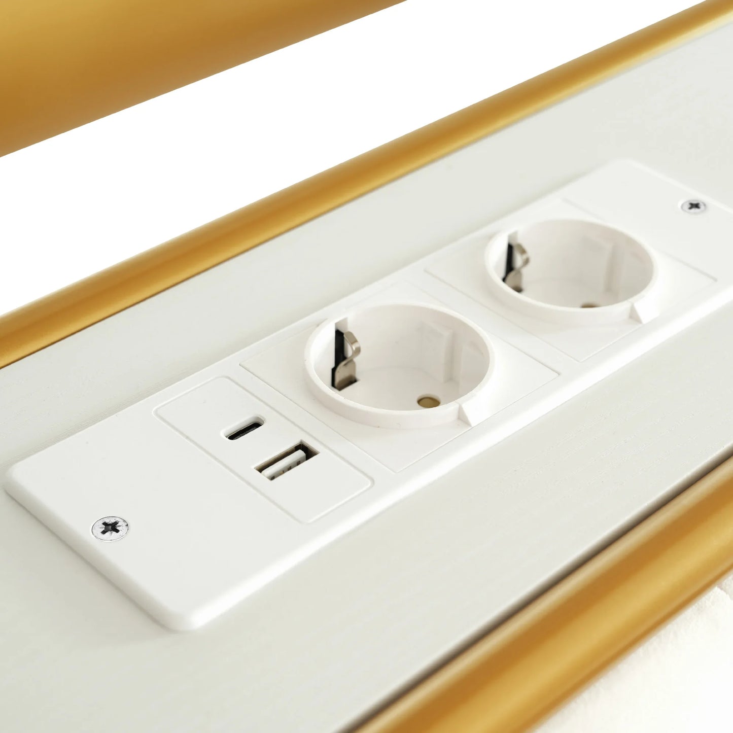 KOMHTOM Einzelbett 90x200 cm Samt - USB Type C Ladefunktion, APP-Control LED, 2 Schubladen, ohne Matratze