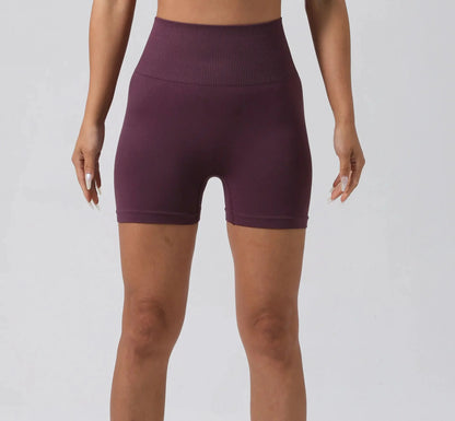 High Waist Nylon Seamless Knitted Yoga Wear Fitness Sportswear Quick Dry Breathable Butt Lifting Slimming Exercise Set