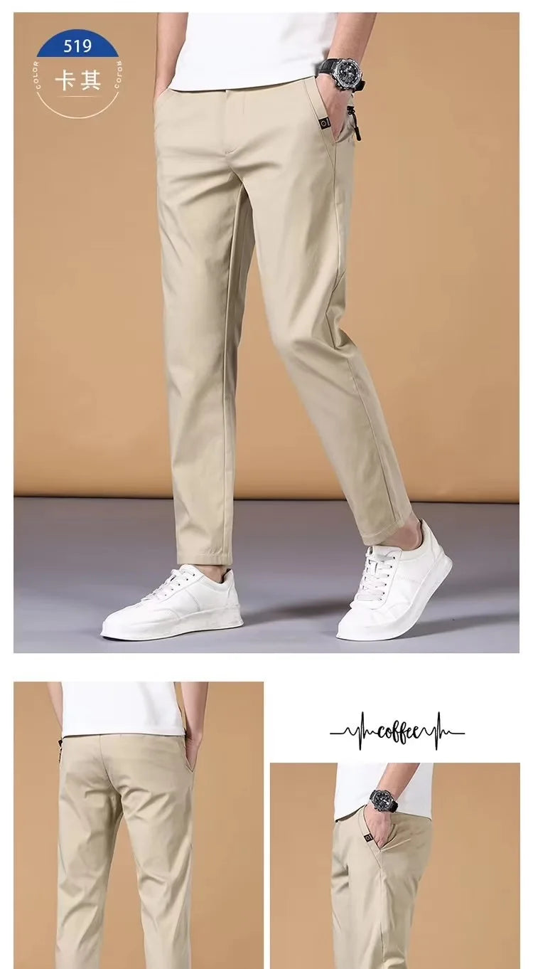Fashion Men's Pants Summer Suit Pants Casual Korean Men's Pants Joggers Men Streetwear Casual Sports Pants.