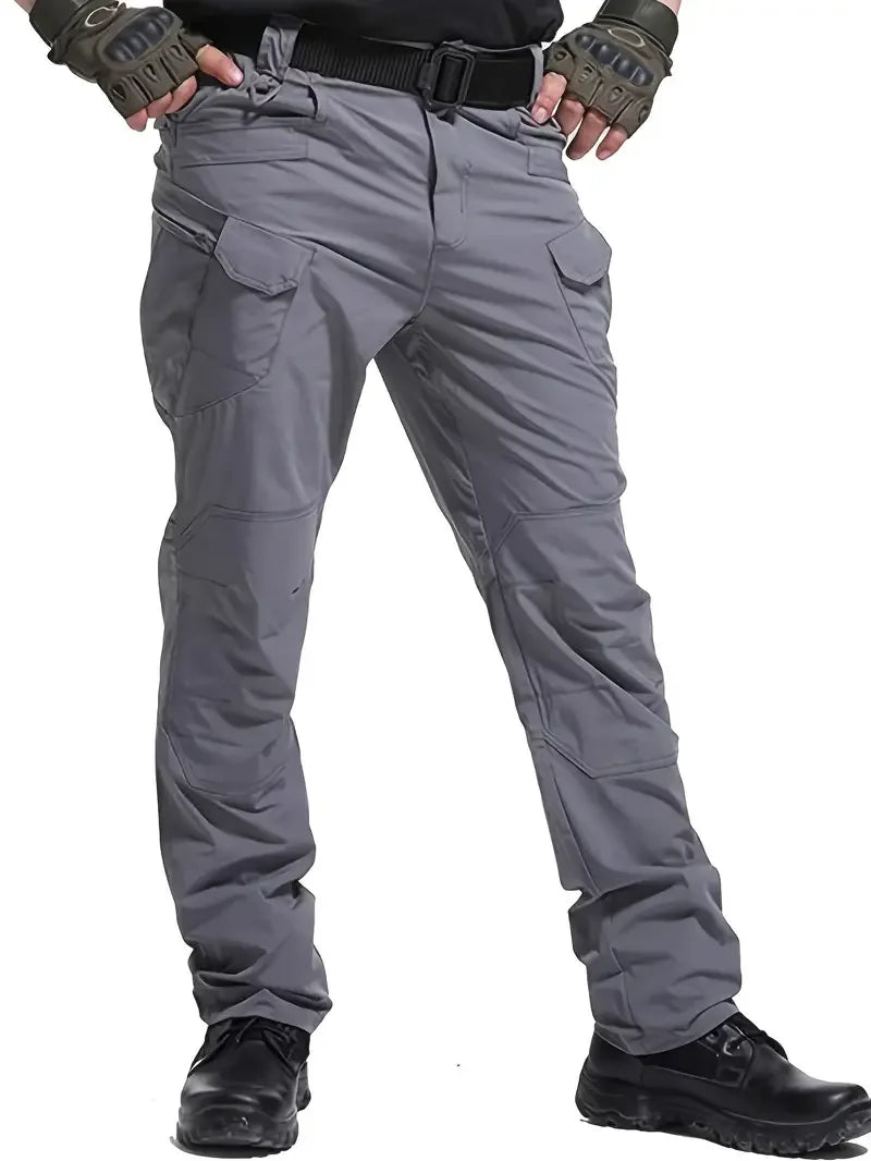 Men's Outdoor Multi Functional Tactical Pants, Multi Pocket Outdoor Hiking Sweatpants, Water-repellent, wear-resistant.