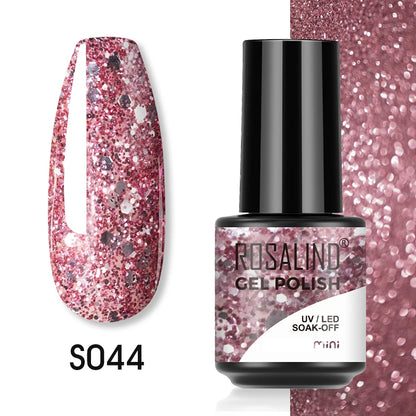 ROSALIND Red Series UV Nail Gel Hybrid Varnish Semi Permanent For Manicure Art Nail Polish Matt Base Top Coat Gel Nail Polish