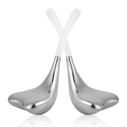 Facial Massage Cryo Spoon Facial Skin Care Ice Globes Stainless Steel Cooling Spa Globes Ice Globe Roller 2-in-1 for Face Eyes.
