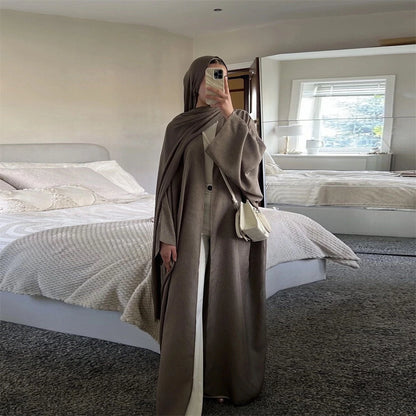 Ähnliche Baumwolle Leinen Batwing Kimono Abaya Dubai Islam Muslimischen Kleid Für Frauen Kebaya Kaftan Robe Musulmane Kaftan Marocain Femme