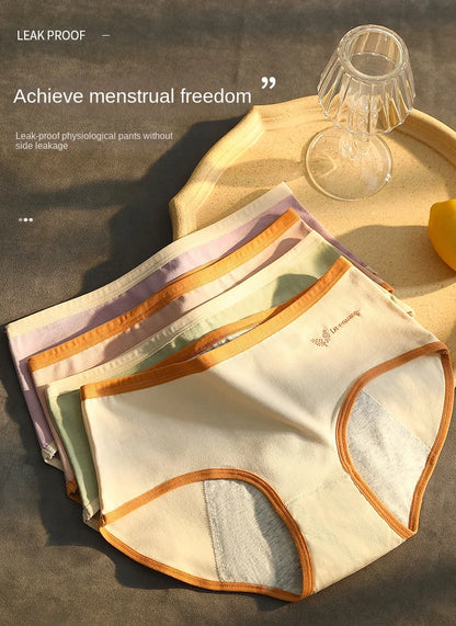 Menstrual Period Panties Women Cotton Plus Size Leakproof Period Underpants Breathable Female Waterproof Menstruation Breifs.