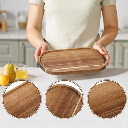 Wooden Tray Cloud Shaped Tea Mat Dessert Plate Cafe Cake Plate Snack Dish Tableware Solid Wood Food Tray Rectangle Tableware Mat.
