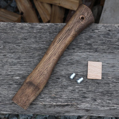 28 cm/33 cm Axtgriff aus Walnussholz, bequemer Griff, tragbarer Axtgriff mit Keil, professionelles Handwerkzeug, Axtzubehör