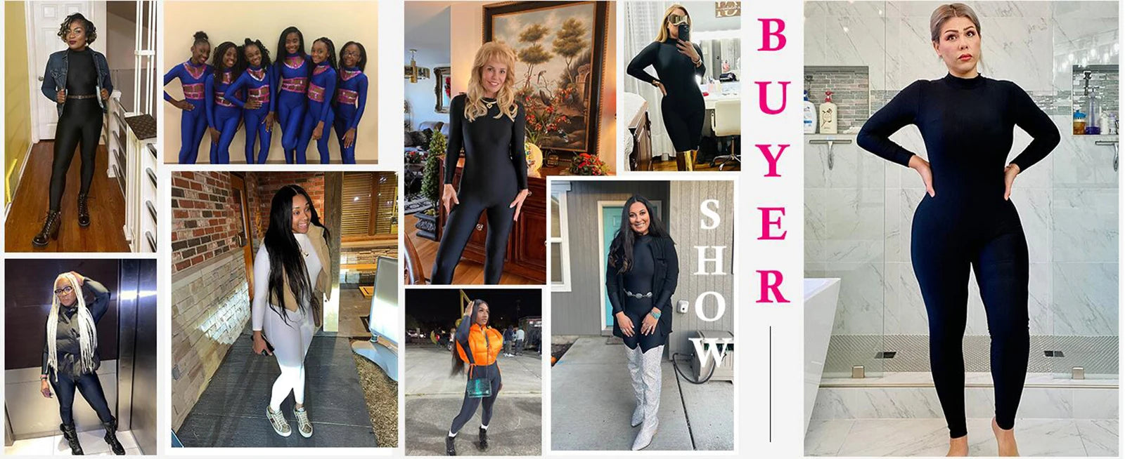 Unisex  Turtleneck Unitard Full Body Leotard  Long Sleeve Yoga Bodysuit Women Catsuit Daily Fitness Wear Cosplay Suits.