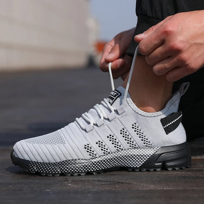 Männer Casual Turnschuhe Mesh Leichte Atmungsaktive Weiche Sohlen Laufschuhe Slip-on Männlichen Wohnungen Müßiggänger Schuh Trainer Zapatos hombre