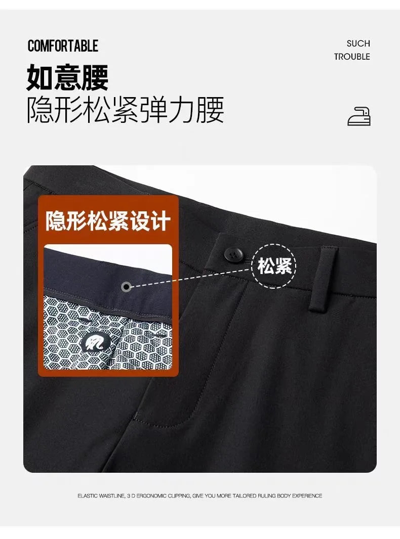 Men's Winter 90% Goose Down Pants with Knee Protection Graphene Thermal Casual Down Trousers Man pantalones hombre PT-599.