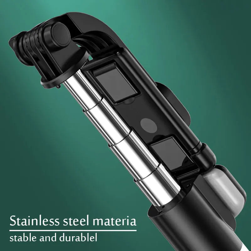 Portable Bluetooth Selfie Stick Retractable Multifunctional 103CM Phone HoldeTripod With Selfie light Wireless Remote Shutter.