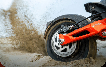 JOYOR T10 Adult Off-Road Electric Scooter 1000W*2 Motor 60V18AH Battery Escooter 10" Off-Road Tire Foldable E-Scooter.