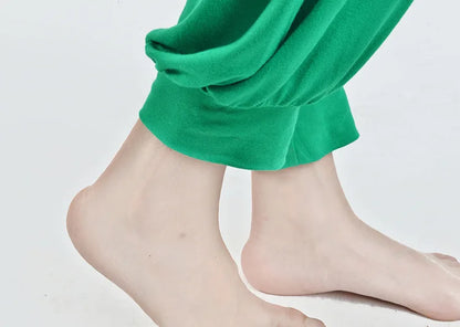 Women Yoga Pants Women Plus Size Sports Pants Yoga Leggings Colorful Bloomers Dance Yoga TaiChi Pants Modal WomenTrousers.