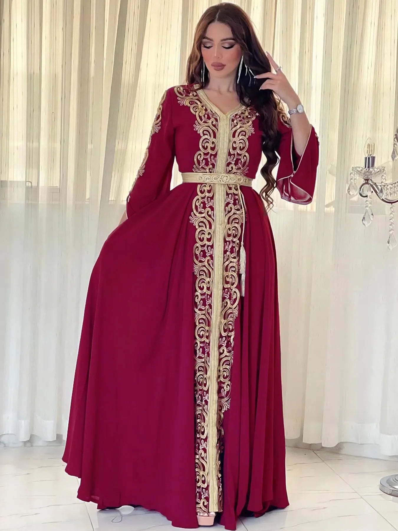 Mesh Stickerei Abaya Frauen Muslimischen Lange Maxi Kleider Oman Türkei Arabisch Kaftan Eid Party Kleid Marokko Abend Jalabiya Vestidos