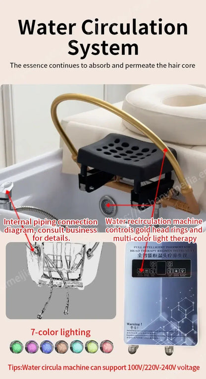 XinSheng Shampoo-Bett, Friseursalon, Betten, Kopf, SPA, Begasungsmaschine, Massagetisch, Freizeit- und Gesundheitsgeschäft, kommerzielle Möbel