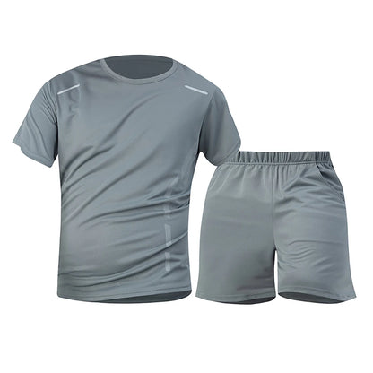 1/2/4 Piece Men's Quick Drying Sports Suit Casual Breathable Short Sleeved T-shirt Pocket Versatile Shorts For Teenagers To Wear.