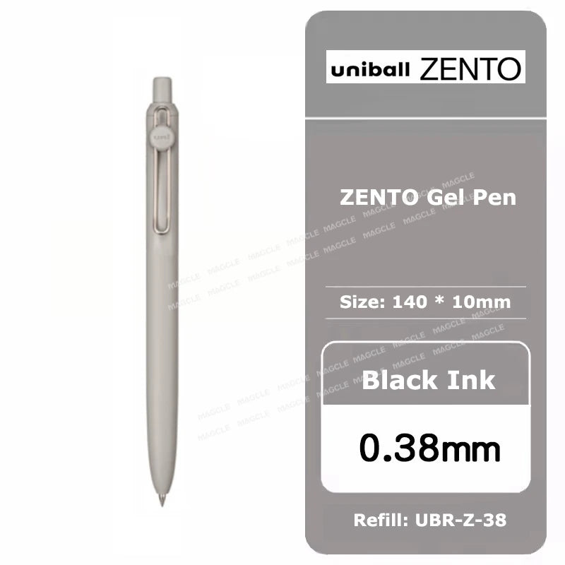 Uniball ZENTO Standard 0,38/0,5 mm Gelschreiber, wasserbasierte, glatte Schreibroller, passend für verschiedene Anlässe, Schreibwaren