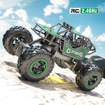 Remote Control Truck Car All Terrain Off Road Alloy RC Cars Buggy Drift Racing Toy Rechargeable Sturdy Gift for Kids Boys.