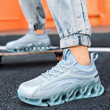 YRZL Mens Athletic Shoes 2025 Breathable Running Shoes Men Lightweight Sneakers Comfortable Walking Shoes Anti Slip Sports Shoes