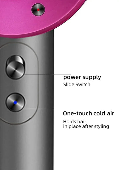 High-speed negative ion hair dryer Professional thermostatic leafless hair dryer Powerful household negative ion hair dryer