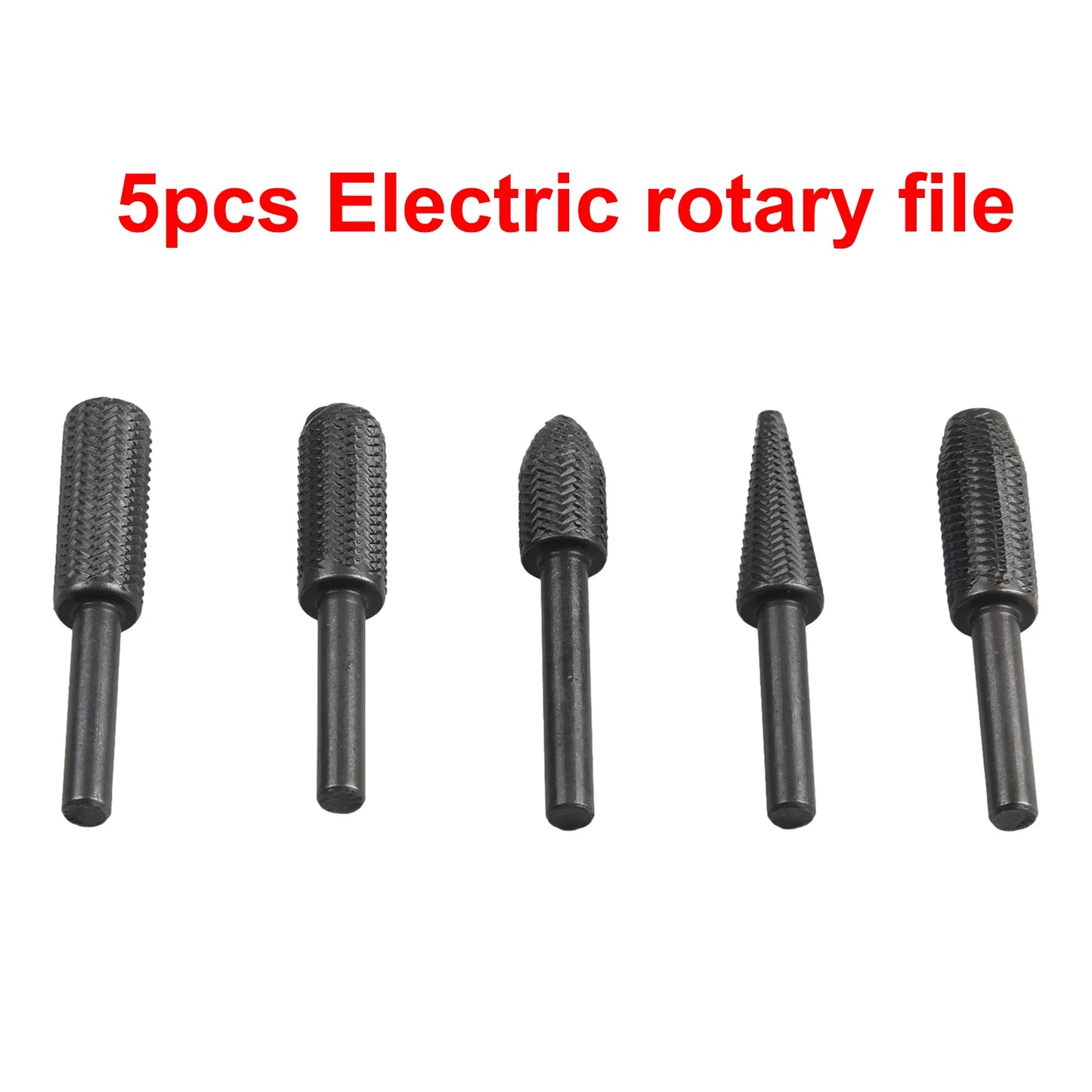 5Pcs Hartmetall Grat Rotary Raspel Datei ACH Zylindrische Form Double Cut Fräser Für Die Grinder Bohrer Bits
