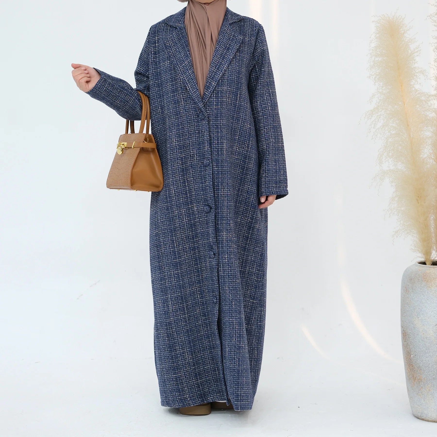 Ramadan Eid Winter Open Abaya Dubai Muslim Modest Coat Kimono African Dresses For Women Kebaya Kaftan Islam Robe Femme Musulmane.