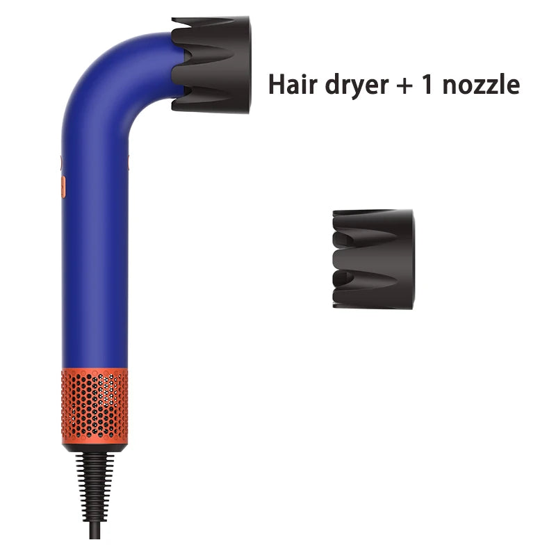 Hair dryer, 1400W high power, quick drying, lightweight body, low noise, comes with multiple types of air nozzles..