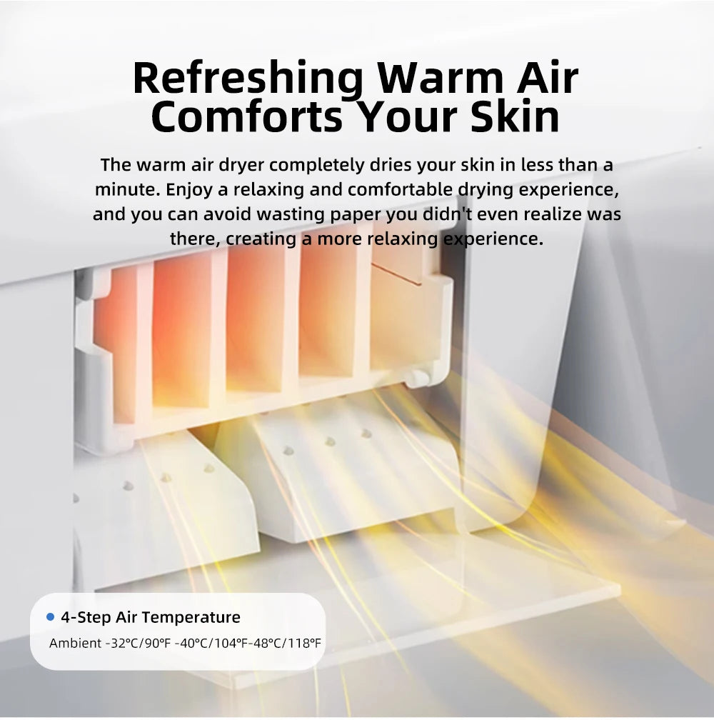 Intelligenter Bidet-Toilettensitz für Badezimmer, beheizter Sitz, langsames Schließen, warmer Trockner, hinten vorne, waschbar, warmes Wasser, Fernbedienung, Nachtlicht