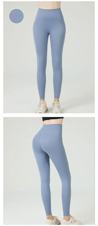 Women's High Waist Butt Lift Yoga Pants - No Camel Toe, Buttery Soft Naked Feeling, Peach Hip, Seamless Gym Running Leggings