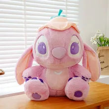 20-40cm Anime Cartoon Pink Angel Series Lilo & Stitch Doll Cute Hug Duck Stitch Plush Toy Soft Stuffed Kawaii Kid Birthday Gift