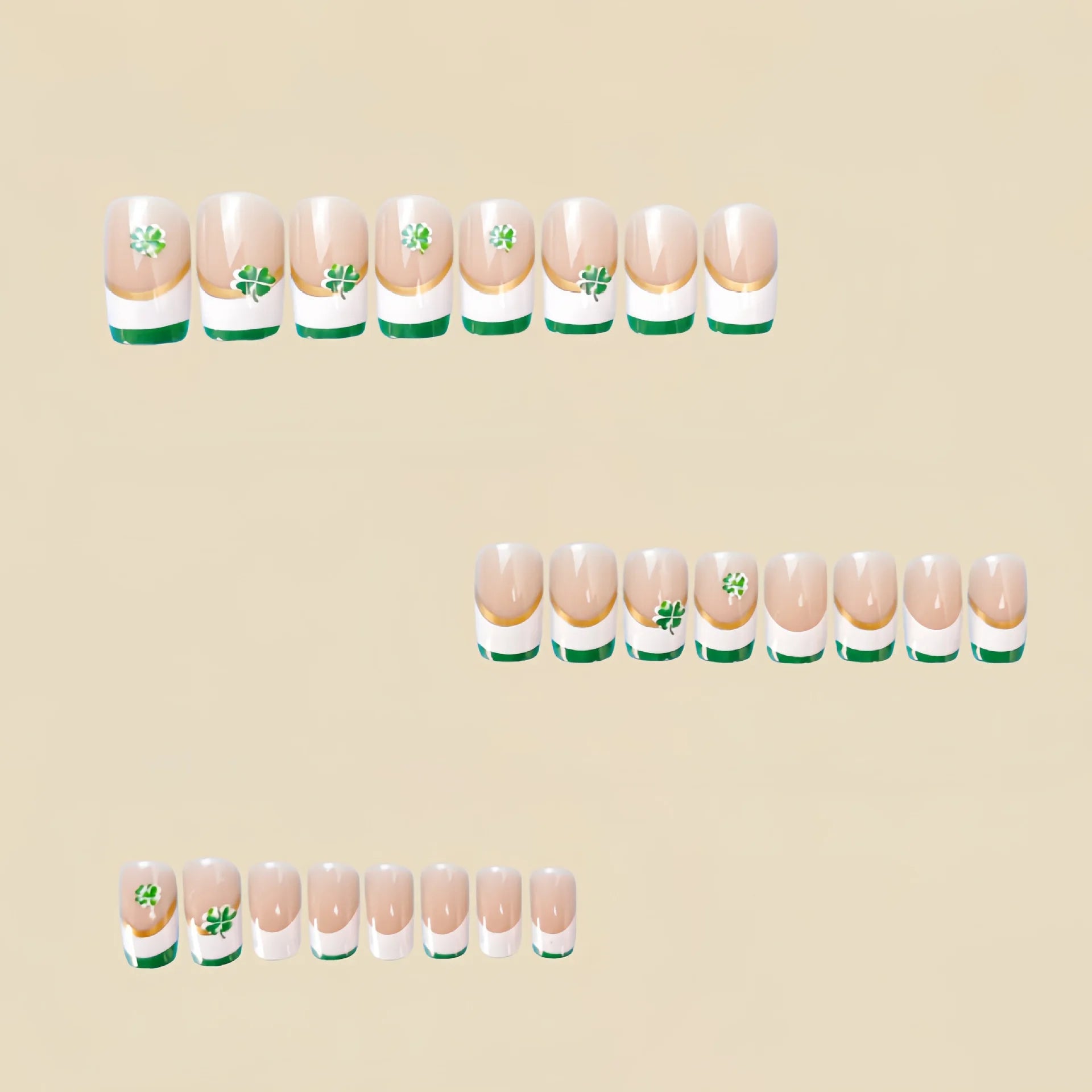 24pcs/set short medium long fake nails for Spring summer season gradient peach flowers butterfly heart press on false nail art.