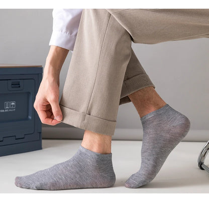 5 Pairs of Women's/men's Boat Socks Invisible Low Cut Anti Slip Summer No Show Ankle Socks Solid Color Casual Breathable.