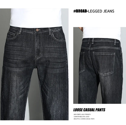 190 cm 200 cm hohe Jeans für Herren, gerade, normale Passform, Denim-Hose, männlich, Teeneeger, Stretch, extra lang, Länge 110, 115 cm, 120 cm, verlängert